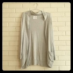 Gray cardigan